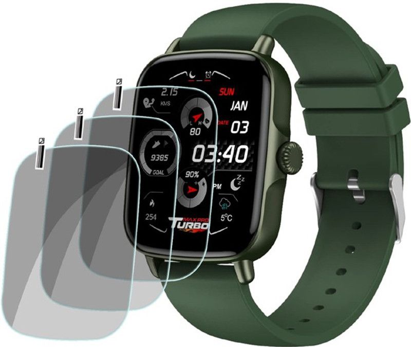XAZE Screen Guard for Maxima Max Pro Turbo Smartwatch  (Pack of 3)
