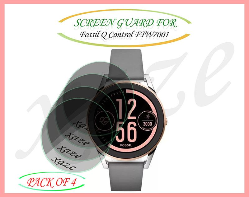 XAZE Screen Guard for Fossil Q Control FTW7001 Smartwatch  (Pack of 4)