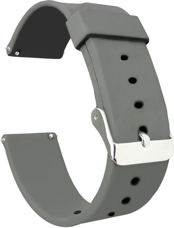 ACM Watch Strap Silicone for Huami Amazfit Gts 2e Smartwatch Belt Grey Smart Watch Strap  (Grey)