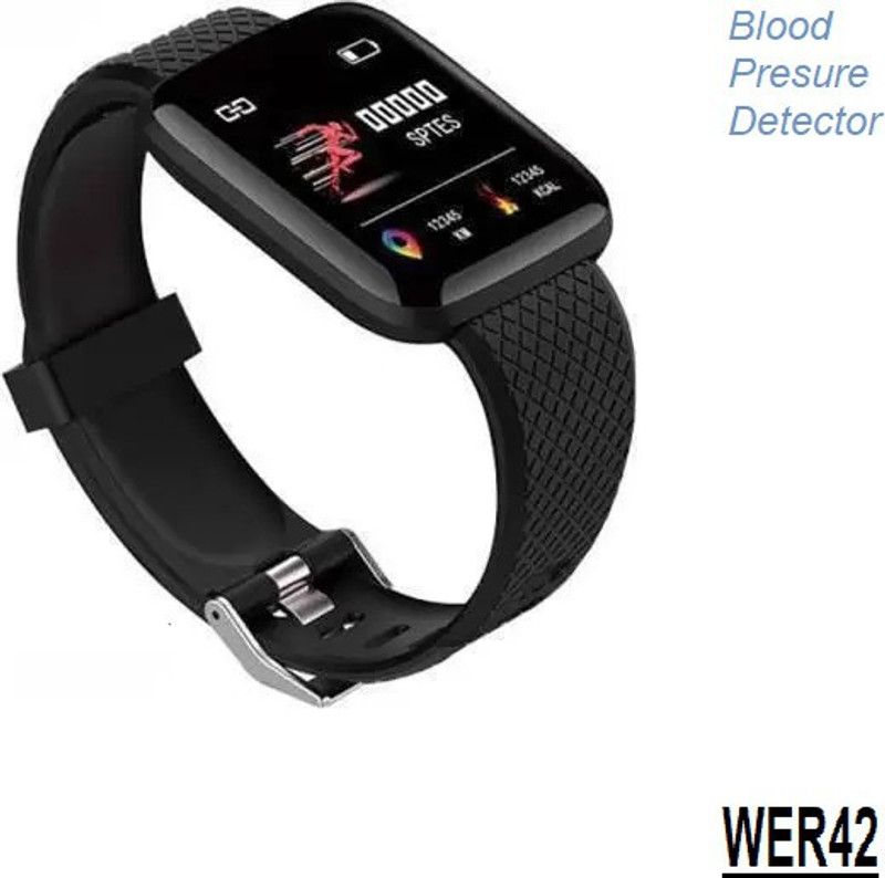 Stybits ST493(ID116) New Daily Activity & Multi ActivitySmart Watch (Pack of 1) Smartwatch  (Black Strap, Free)