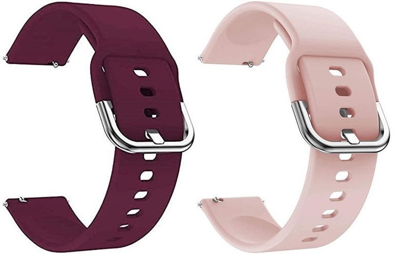 TECHWIND THD19SN3043WERD+PK 19MM Watch Strap for NOISE COLORFIT PULSE/PRO 2 & BOAT STORM Smart Watch Strap  (Mullti Color)