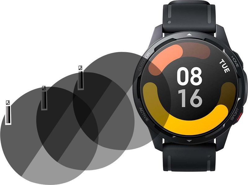 XAZE Screen Guard for Xiaomi Watch S1 Active Smartwatch  (Pack of 3)