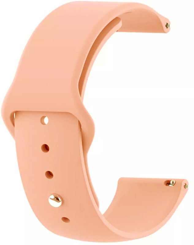AOnes Silicone Belt Watch Strap for Titan Talk Smart Watch Strap  (Pink)