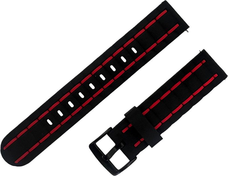 Melfo Two Tone Strap Compatible with Samsung Gear Live Smart Watch Strap  (Black, Red)