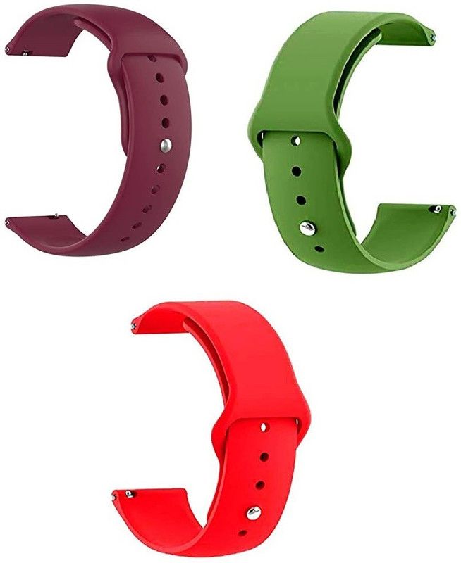 SAFESEED Smart Band with button WS101 compatible with Noise ColorFit 20mm Smart Watch Strap  (Mullti Color)