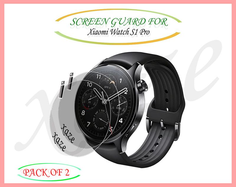 XAZE Screen Guard for Xiaomi Watch S1 Pro Smartwatch  (Pack of 2)