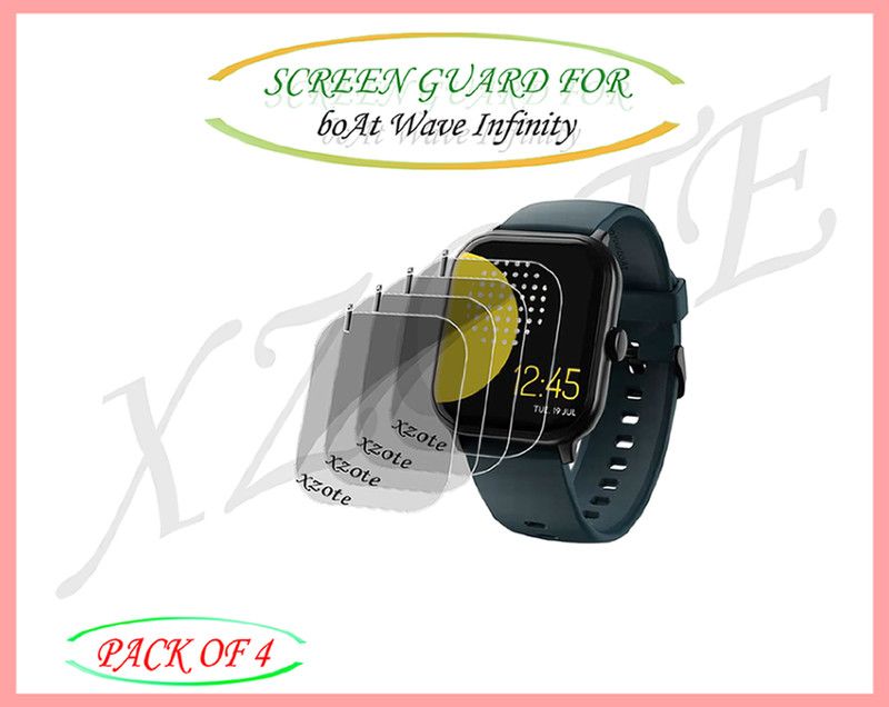 xzote Screen Guard for boAt Wave Infinity Smartwatch  (Pack of 4)