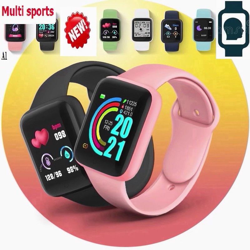 Jocoto S128 (D20) PRO MULTI SPORTS STEP COUNT SMART WATCH BLACK(PACK OF 1) Smartwatch  (Black Strap, free)