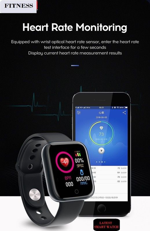 Bashaam A1255_A1 PRO SPEEL MONITOR ACTIVITY TRACKER SMART WATCH BLACK(PACK OF 1) Smartwatch  (Black Strap, Free)