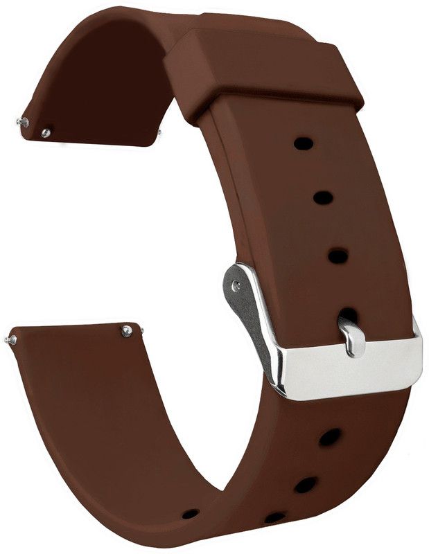 ACM Watch Strap Silicone for Garmin Venu 2 Smartwatch Belt Band Brown Smart Watch Strap  (Brown)