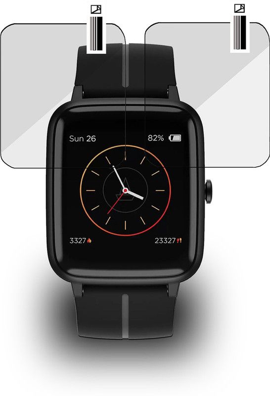 EZGER Screen Guard for BoAt Xplorer SMARTWATCH  (Pack of 2)