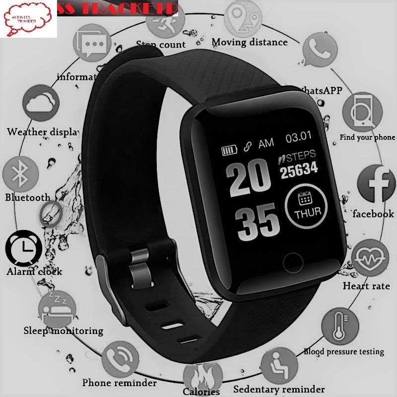 Bydye E996 ADVANCE_ID116 STEP COUNT BLUETOOTH SMART WATCH BLACK (PACK OF 1) Smartwatch  (Black Strap, Free)