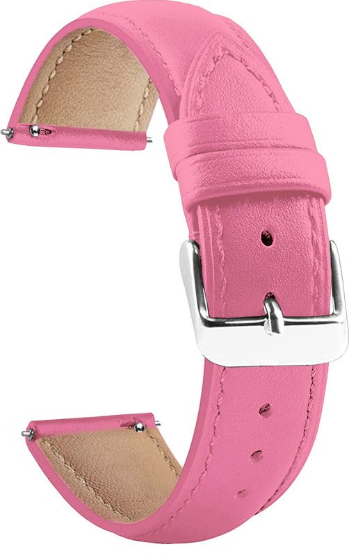 ACM Watch Strap Leather Belt for Minix Trufit Smartwatch Band Pink Smart Watch Strap  (Pink)