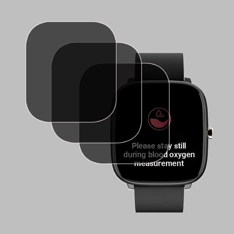 EJZATI Edge To Edge Screen Guard for NOISE COLORFIT QUBE PLUS SMARTWATCH  (Pack of 3)
