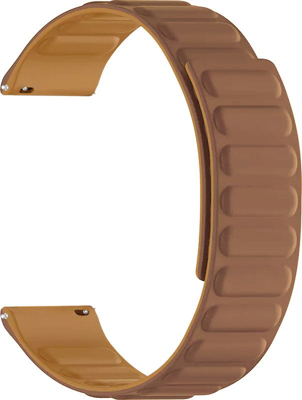 ACM Watch Strap Magnetic Loop for Xiaomi Mi Watch Revolve Active Smartwatch Brown Smart Watch Strap  (Brown)