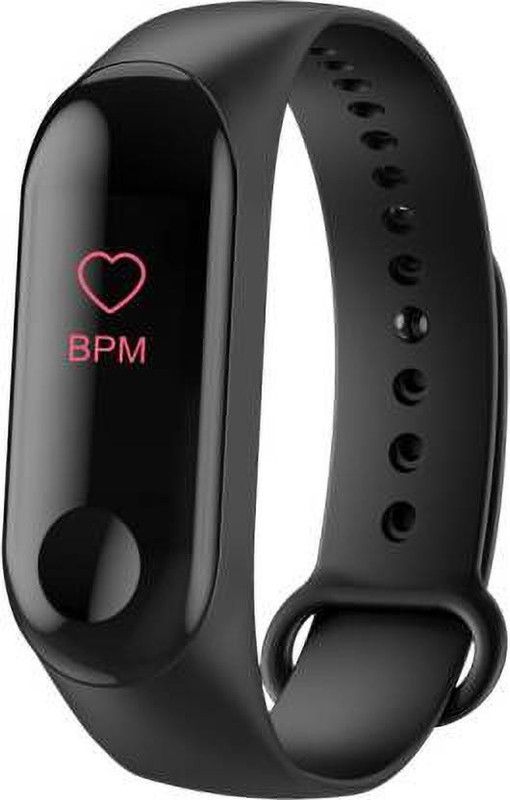 Junaldo M3 Smart Fitness Band  (Black Strap, Size : Free)