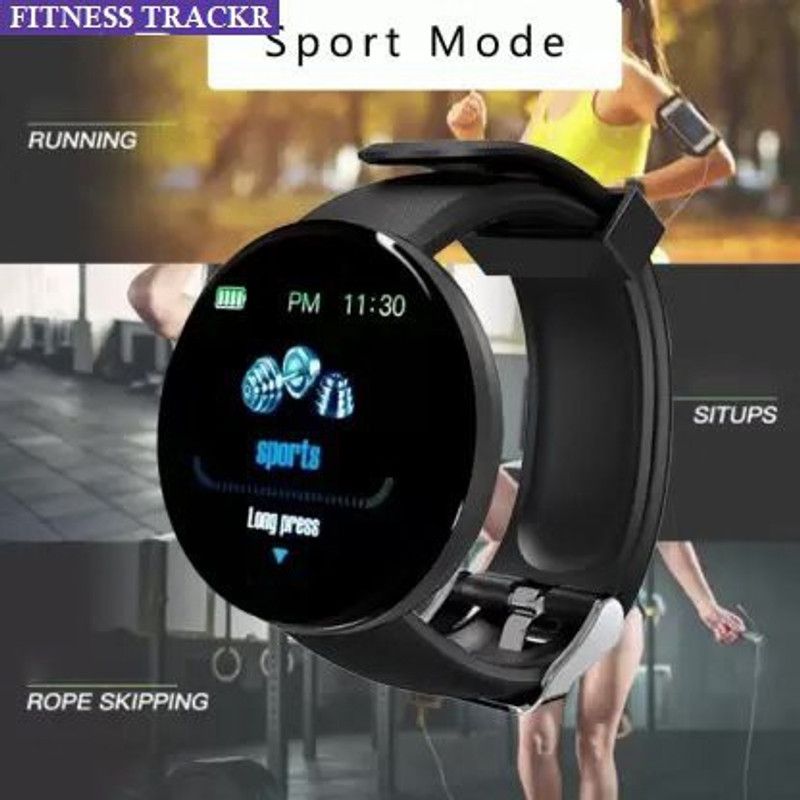 Bydye A69 D18_ PLUS SLEEP TRACKER ACTIVITY TRACKER SMART WATCH BLACK (PACK OF 1) Smartwatch  (Black Strap, free)