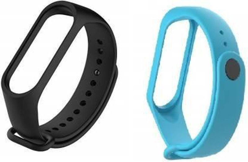 ARIOES Silion Adjustable Band Watch Strap Bracelet (Not Compatible with Band 1/2,) Smart Band Strap Smart Band Strap  (Blue, Black)