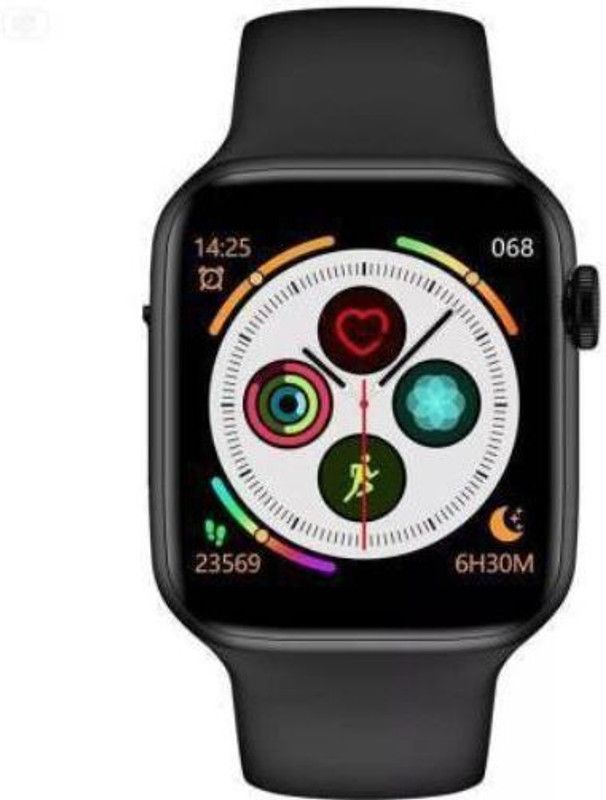 SYARA BEA_303C T500 Series 5 Smart Watch Smartwatch  (Black Strap, XL)