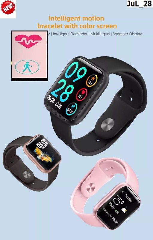 Jocoto S409 (D20) LATEST ACTIVITY TRACKER FITNESS TRACKER SMART WATCH BLACK(PACK OF 1) Smartwatch  (Black Strap, free)