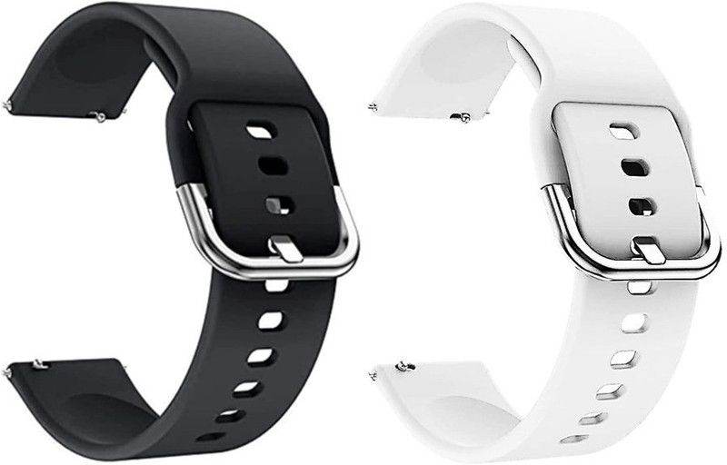 TECHWIND THD19SN3030BK+WE 19MM Watch Strap for BOAT STORM, NOISE COLORFIT PRO 2/PULSE Smart Watch Strap  (Mullti Color)