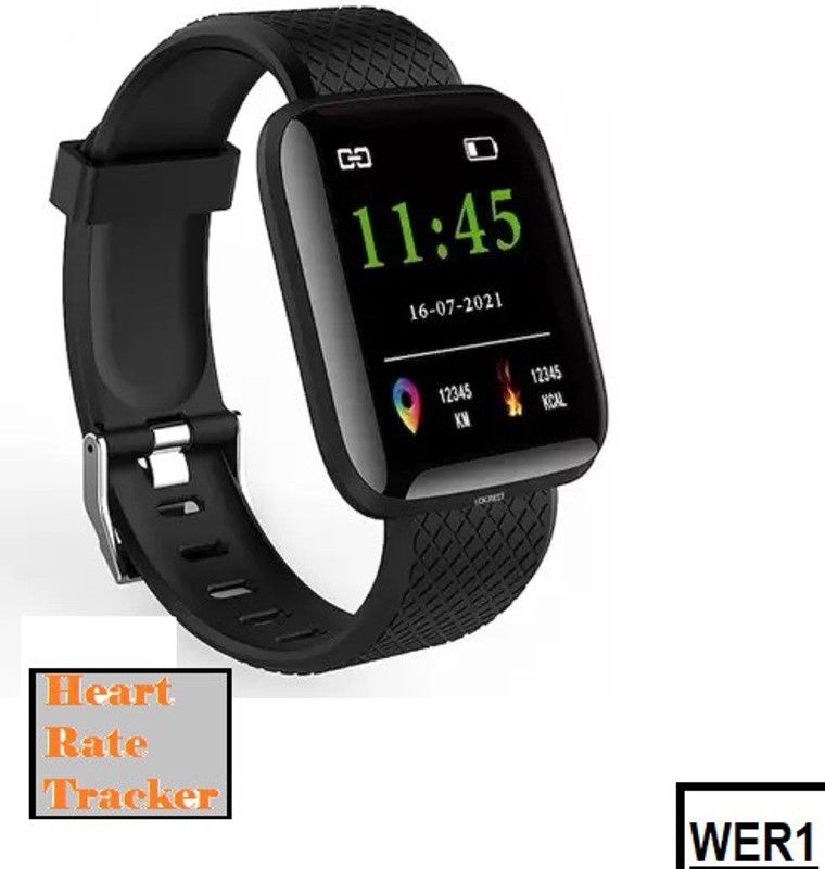Stybits ST539(ID116) Advance Step Count Detector Smart Watch (Pack of 1) Smartwatch  (Black Strap, Free)