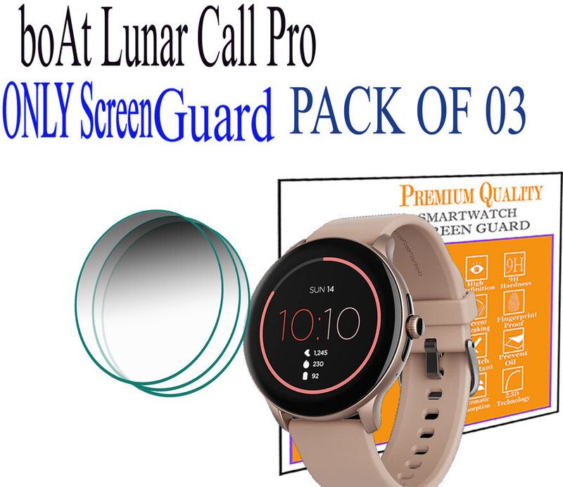 HIDEOUS Screen Guard for boAt Lunar Call Pro  (Pack of 3)