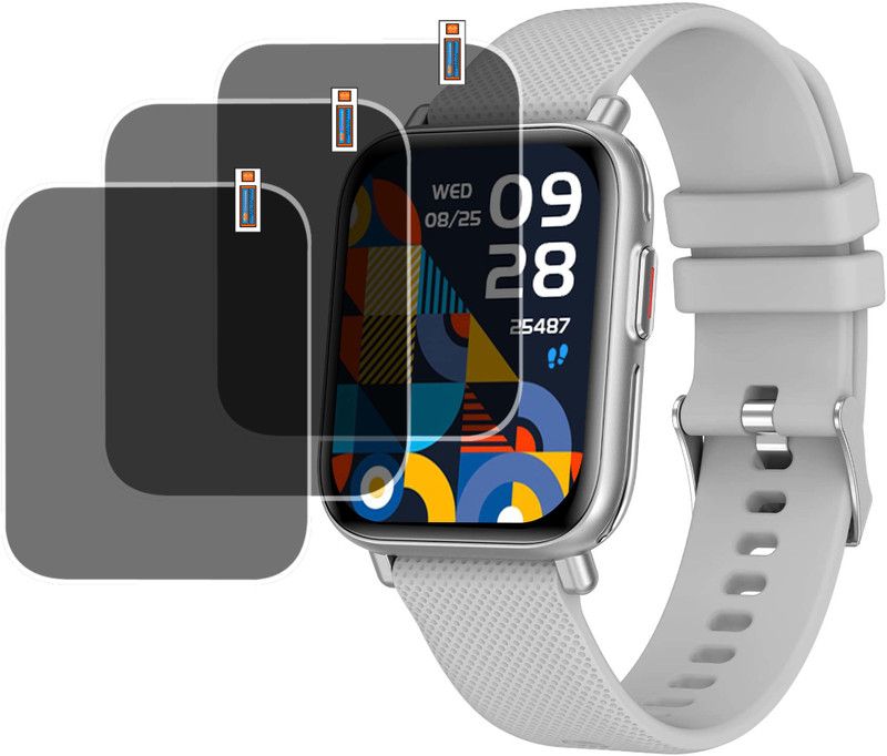 QZXCEON Screen Guard for Crossbeats Ignite Pro Spo2 SMARTWATCH SCREEN  (Pack of 3)