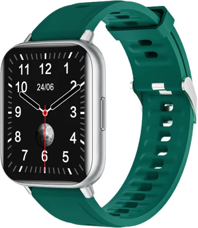 B.REBEL 1.69 HD Display, Spo2 & Heart Rate Monitoring ,10 Days Battery Water Resistant Smartwatch  (Green Strap, Standard)
