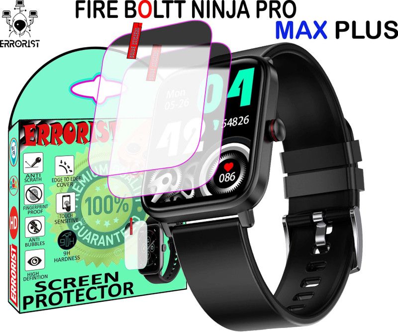 ERRORIST Screen Guard for FIRE BOLTT NINJA PRO MAX PLUS  (Pack of 2)