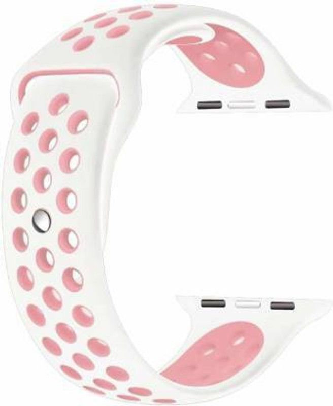 zenax Dot Strap Band (38MM/40MM') Compatible with Smart Watch Smart Watch Strap  (White, Pink)