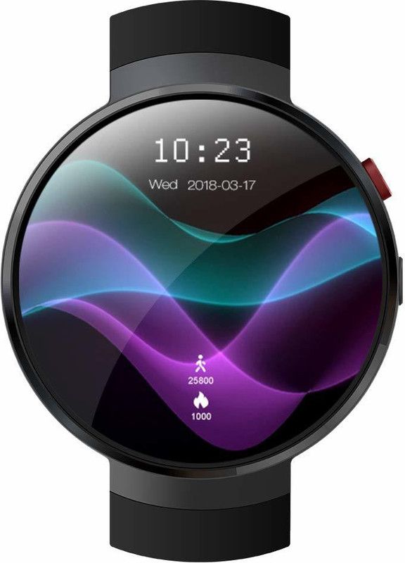 lemfo LEM7 4G Android 7.0 2MP GPS WIFI Smartwatch  (Black Strap, FREE SIZE)