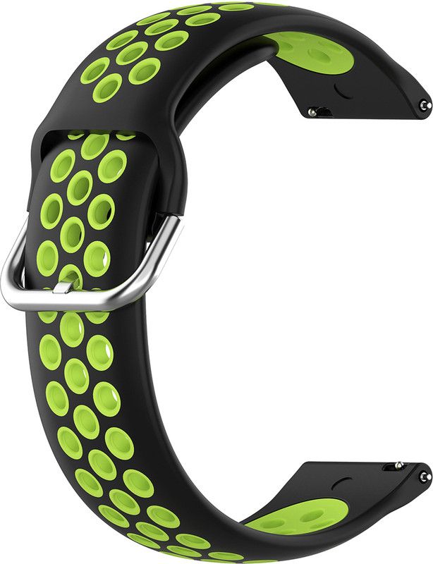 ACM Watch Strap Belt for Maxima Max Pro Bold Smartwatch Band Black & Green Smart Watch Strap  (Mullti Color)