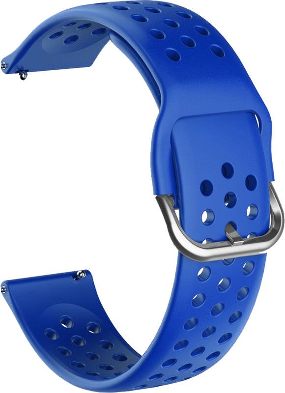 ACM Watch Strap Dot Belt for Fossil Gen 6 44mm Smartwatch Band Navy Blue Smart Watch Strap  (Blue)