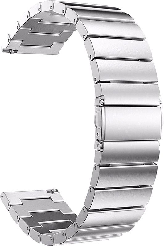 ACM Watch Strap Steel Metal for Watchout Elegant Gen2 Smartwatch Belt Silver Smart Watch Strap  (Silver)
