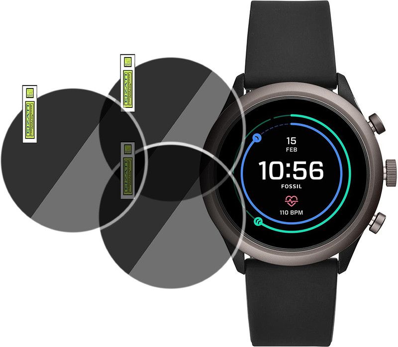 EJZATI Screen Guard for Fossil Sport (43mm) smartwatch SCREEN PROTECTOR  (Pack of 3)