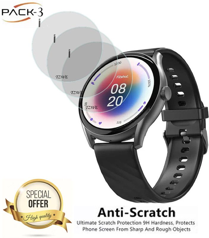 TZWE Screen Guard for Fitshot Aster SMART WATCH SCREEN GUARD  (Pack of 3)