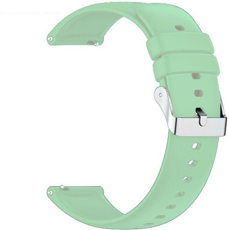 Melfo Flexible Rubber Strap Compatible with Garmin Venu 2 Smart Watch Strap  (Green, White)