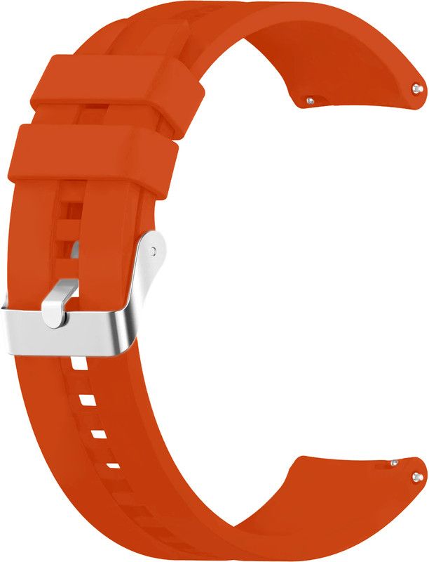 ACM Watch Strap Silicone Hook for Fireboltt Rocket Bsw093 Smartwatch Belt Orange Smart Watch Strap  (Orange)