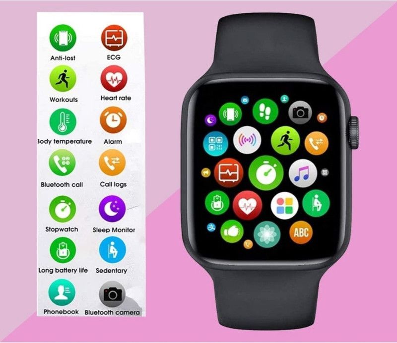 HK Gauri Singari Black Smart Watch For Boys and Girls Smartwatch  (Black Strap, Free)