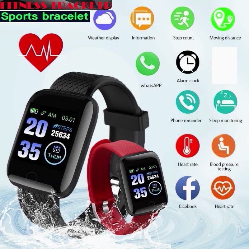 Bydye A904(ID116) LATEST MULTI FACES SLEEP TRACKER SMART WATCH BLACK( PACK OF 1) Smartwatch  (Black Strap, free)