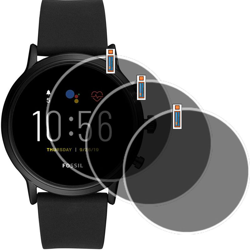 QZXCEON Screen Guard for FOSSIL Gen 5 Carlyle SMARTWATCH SCREEN  (Pack of 3)