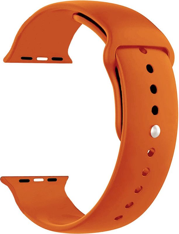 ACM Sliding Watch Strap Silicone Belt for |Eonz Elite 45.46mm Smartwatch Orange Smart Watch Strap  (Orange)