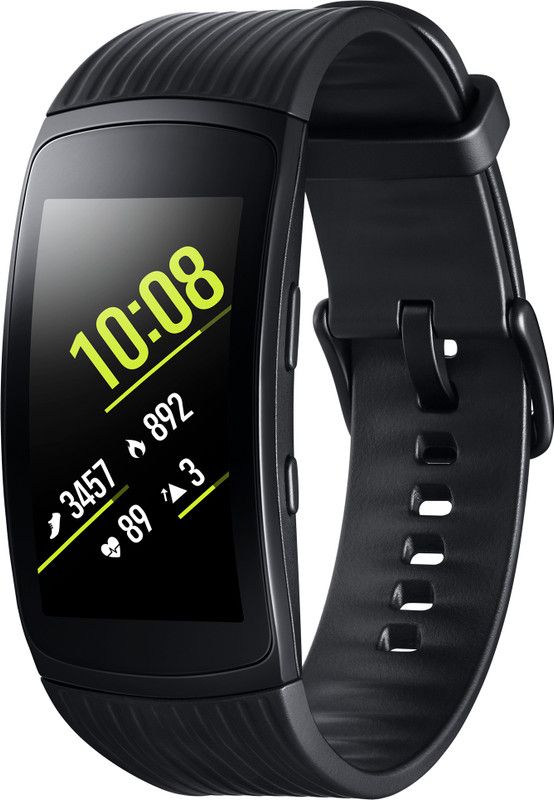 SAMSUNG Gear Fit 2 Pro Smartband  (Black Strap, Size : Large)