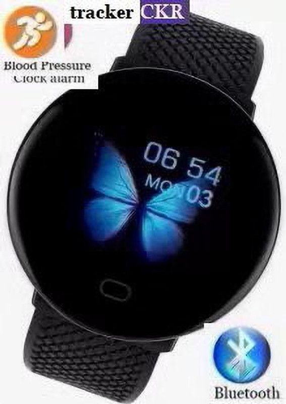 Bymaya PA595 D18_LATEST FITNESS TRACKER MULTI SPORTS SMART WATCH BLACK(PACK OF 1) Smartwatch  (Black Strap, free)