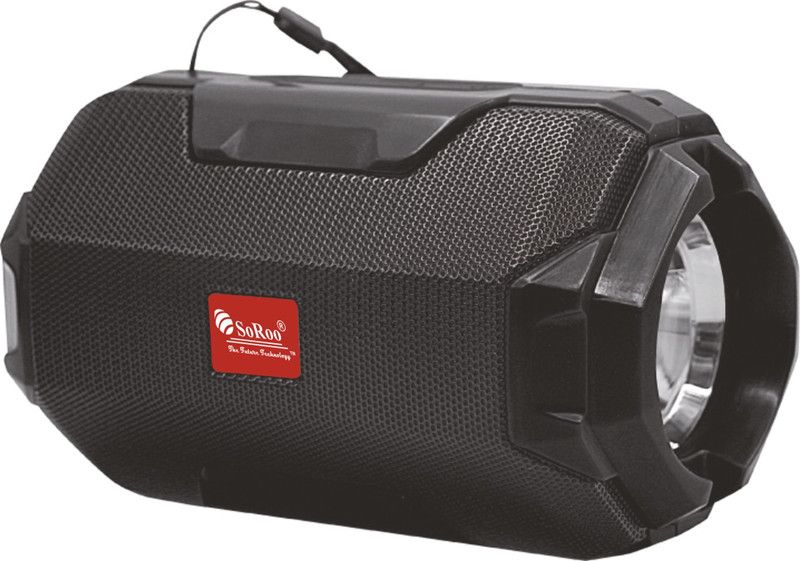 Soroo Sr-106-Black Flashlight Speakers/Bluetooth Speaker and Torch Speaker Mod  (Compatible only with Android)