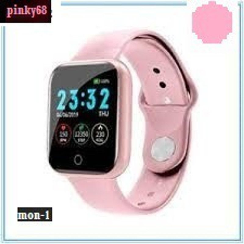 BYMAYA D102_D20PINK ADVANCE ACTIVITY TRACKER MULTI SPORTS SMART WATCH BLACK(PACK OF 1) Smartwatch  (Black Strap, Free)