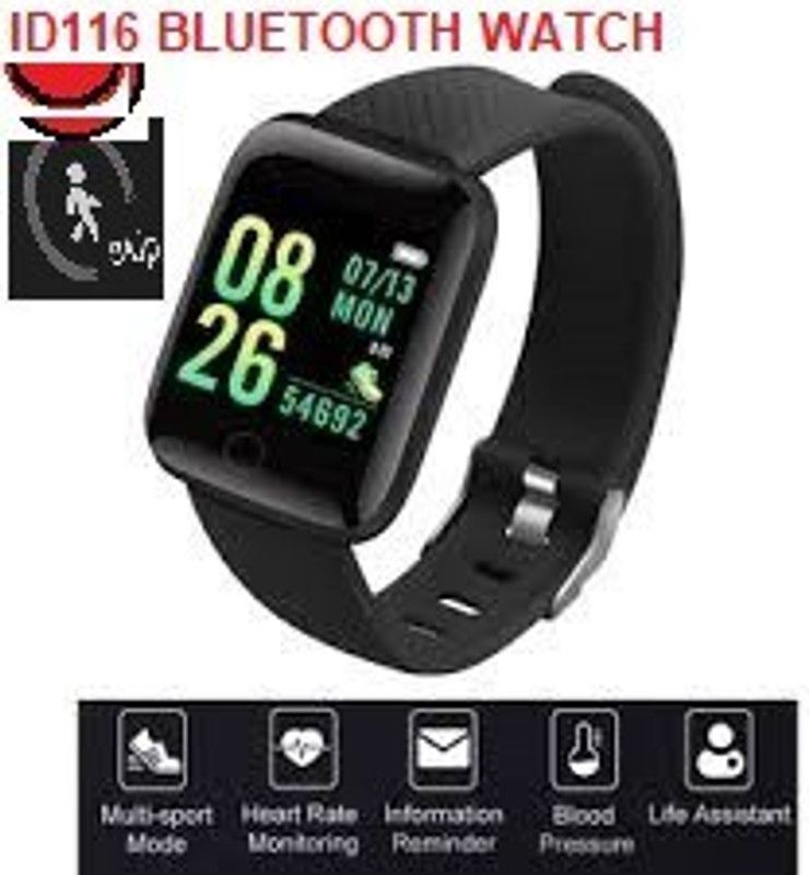YORBAX S875 ID116_ADVANCE ACTIVITY TRAKCER STEP COUNT SMART WATCH BLACK(PACK OF 1) Smartwatch  (Black Strap, Free)