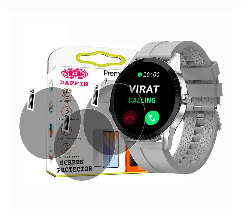 daffin Screen Guard for Fire Boltt Talk SMARTWATCH  (Pack of 3)