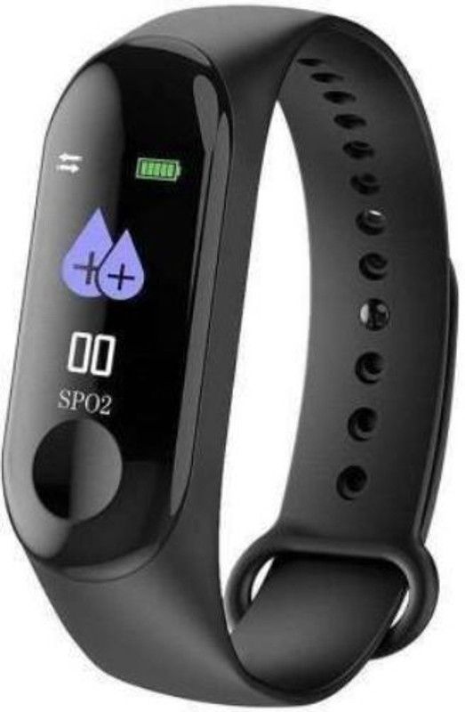 SYARA WBA_339I M3 Smart Band Smartwatch  (Black Strap, XL)